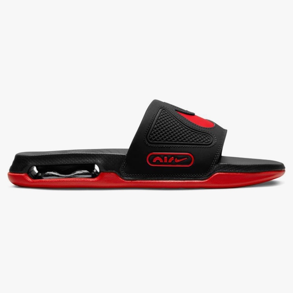 NIKE 👟 LIKE NEW AIR MAX CIRRO RED/BLACK VEGAN SYNTHETIC SANDAL SLIDES Men’s 13 - Picture 7 of 13